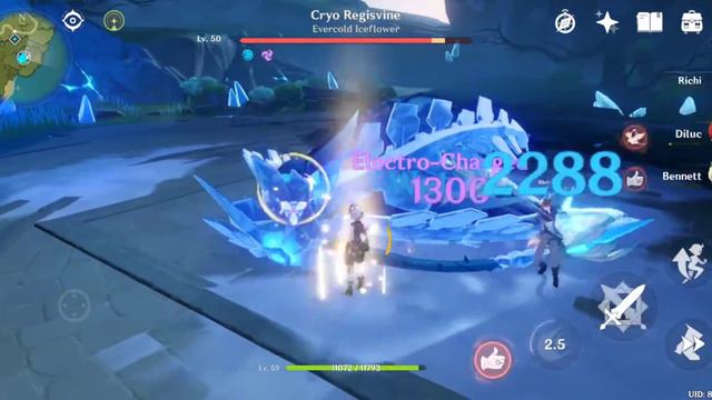 DILUC x CHILDE vs CRYO REGISVINE WL3 GENSHIN IMPACT смотреть онлайн