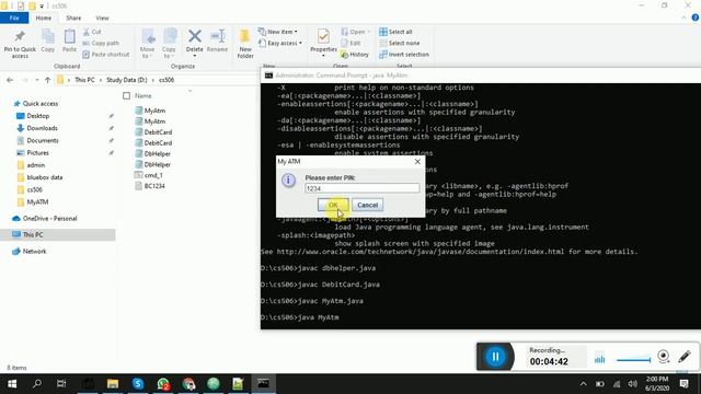 CS506 assignment No 1 solution | spring 6 june 2020 | java ATM | Java Desktop app | cs506 solution смотреть онлайн