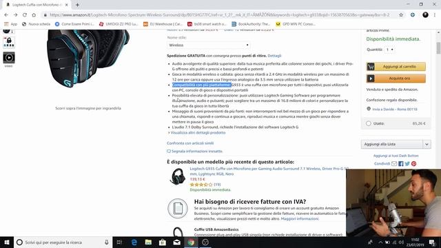 ? OFFERTA DEL GIORNO: Cuffie Logitech G933 (SCONTO 60%) смотреть онлайн