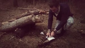 Как сделать таежный костер. Часть 1