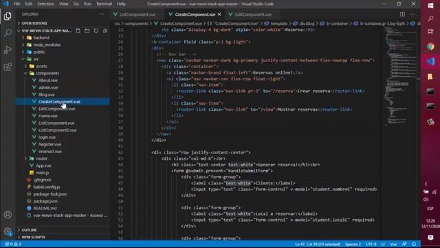 Diseño de página web- Aplicación con Vue-Bootstrap, Nodejs, express, Mongodb (Proyecto Final) смотреть онлайн