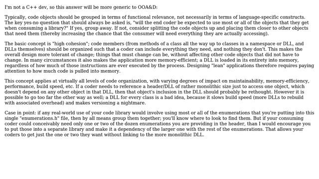 Is it a bad practice to include all the enums in one file and use it in multiple classes? смотреть онлайн