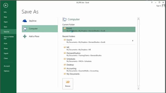How to Make an Excel Document Into a PDF File : Using Excel & Spreadsheets смотреть онлайн