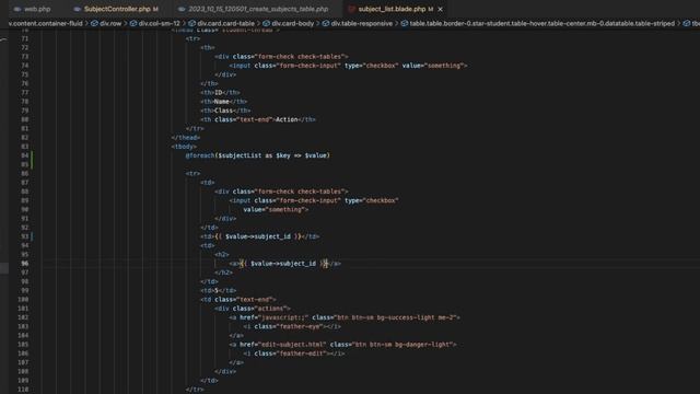Get all data list subject on table Laravel 10 | School System смотреть онлайн