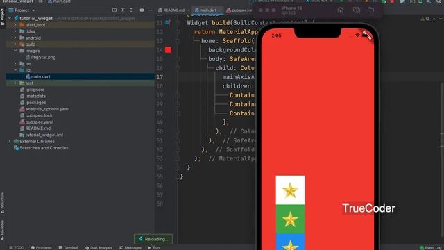 Flutter Row and Column | Android Studio | Flutter Tutorial Part 8 смотреть онлайн