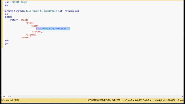 XML SQL Function смотреть онлайн