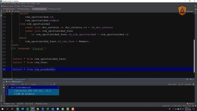 Crear funciones en PostgreSQL y devolver tabla смотреть онлайн