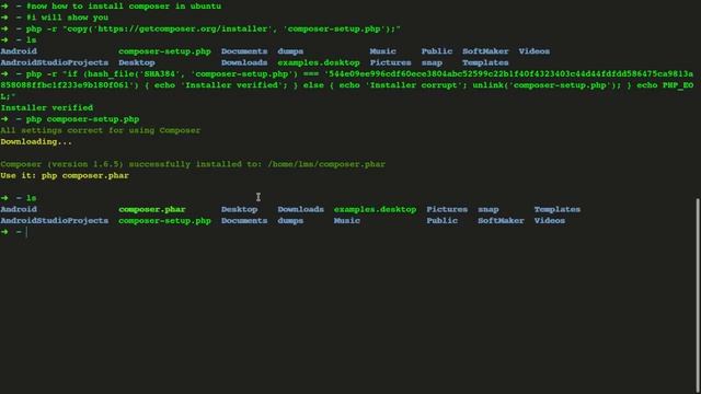 how to install composer in ubuntu смотреть онлайн