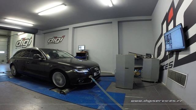 Audi A4 2.0 tdi 143cv Multitronic Reprogrammation Moteur @ 165cv Digiservices Paris 77 Dyno смотреть онлайн