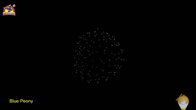 4inch Blue Peony Display Shell Fireworks for Pyrotechnics смотреть онлайн