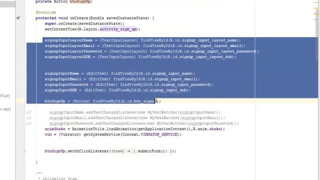 Android Floating Label Edit Text with Form Validation смотреть онлайн