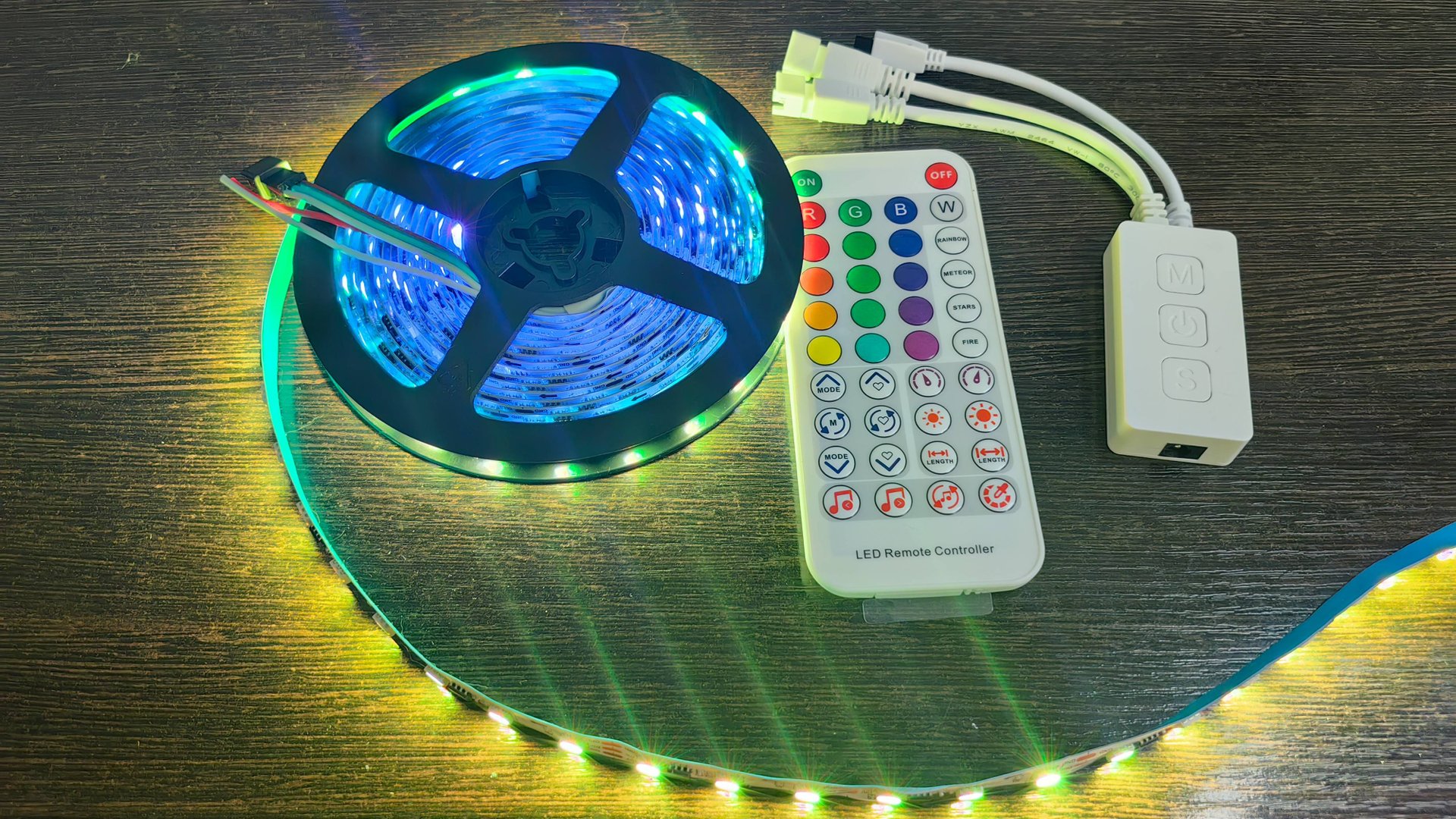 Подключение Адресной ленты Led RGB WS2811 controller sp621e, SP611E Two Channels смотреть онлайн