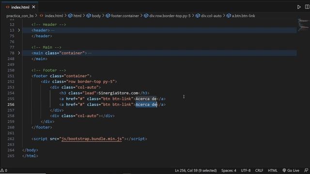 ✅ Creando un sitio Web con Bootstrap 5 | Footer #33 смотреть онлайн