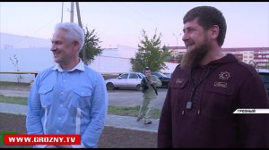 Рамзан Кадыров проверил ход реконструкции улиц Ханкальская и Узуева