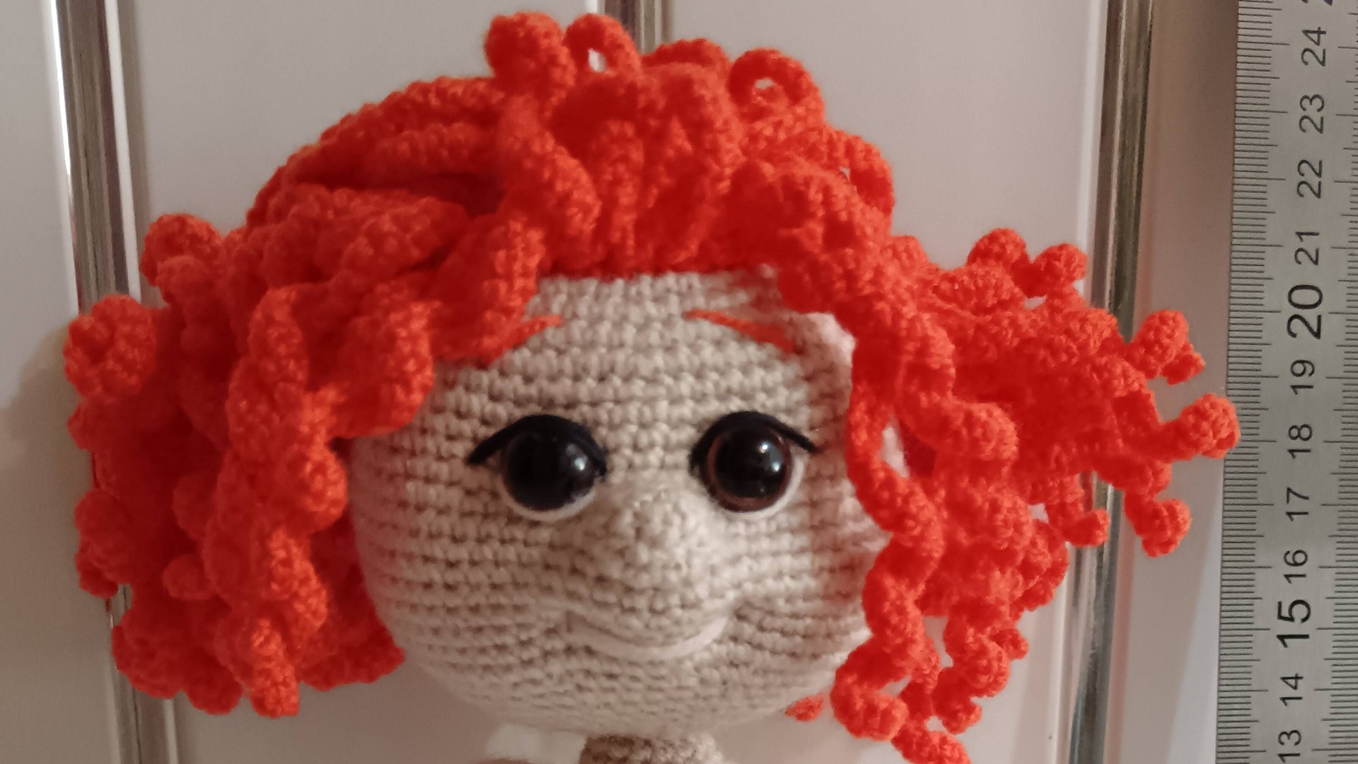 кукла крючком Манюня