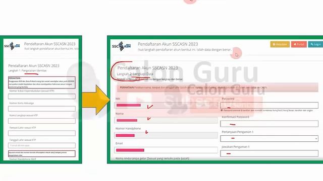 Catat JAM! Penyebab Tidak Bisa Lanjut ke Langkah 2 Pembuatan Akun SSCASN 2023 ~ SOLUSINYA? смотреть онлайн