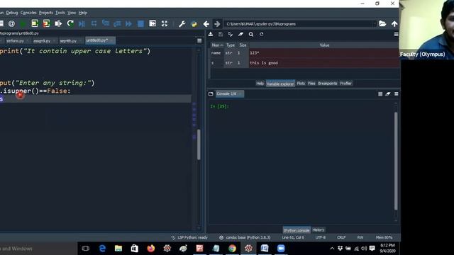String methods Example programs, max() and min() functions in Python смотреть онлайн