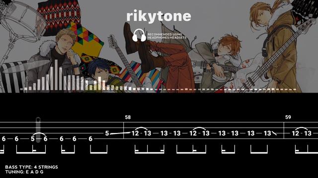 【BASS TAB】GIVEN OST | CENTIMILLIMENTAL - FUYU NO HANASHI【BASS GUITAR TUTORIAL】