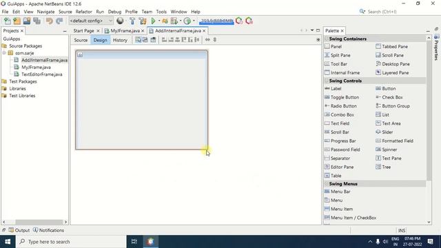 Adding java swing JInternalFrame to JFrame in netbeans. Open a swing JFrame inside another JFrame. смотреть онлайн