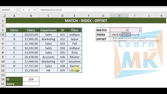 Index Match Function in Excel | Index + Match Vs Vlookup смотреть онлайн