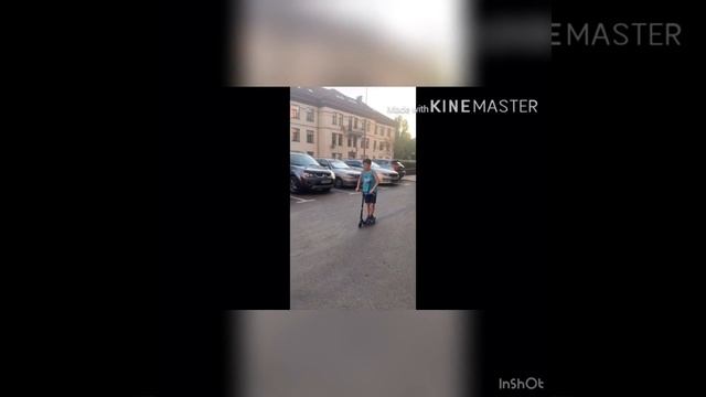 Ставлю трюк 180 на трюковом самокате смотреть онлайн