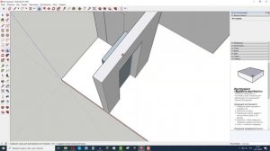 Как выдавить проем в программе SketchUp
