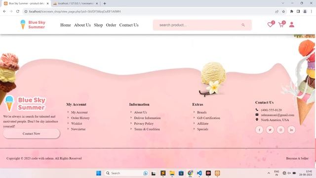 Multipages ice-cream shop website using html css js php & mysql from scratch home page part eight смотреть онлайн