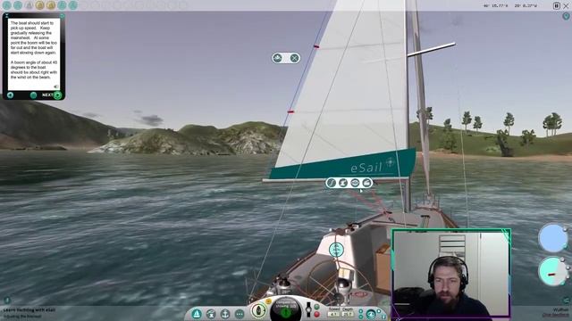 eSail Yacht Sailing Simulator tutorials part 1 смотреть онлайн