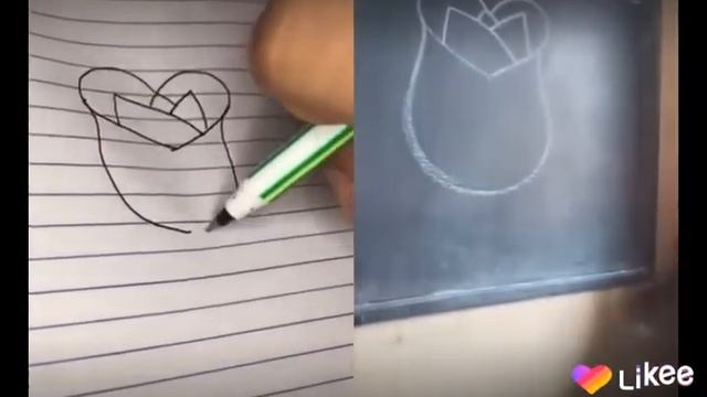 Как нарисовать розу смотреть онлайн