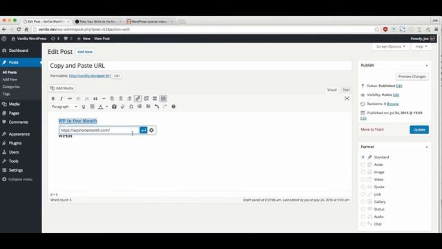 Quick Copy and Paste URL in WordPress смотреть онлайн