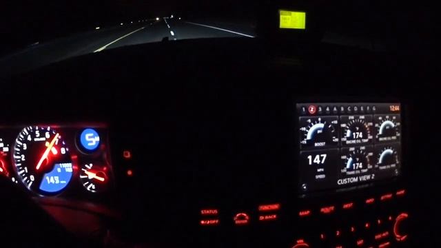 Nissan GTR goes 200 mph | high speed run смотреть онлайн