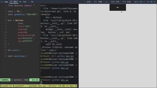 Python Tutorial | How To Design In Tkinter смотреть онлайн