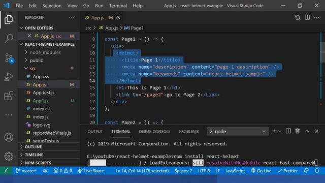 Where & How to Use React Helmet | Manage document.head dynamically смотреть онлайн