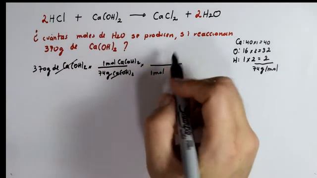 Estequiometría Cálculos Gramos-Mol en una reacción Química смотреть онлайн