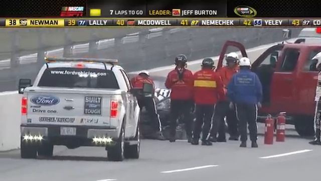 2011 R#32 Talladega 09 Regan Smith hard crash смотреть онлайн
