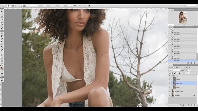 Fashion Portrait Retouching and Color Editing Photoshop смотреть онлайн