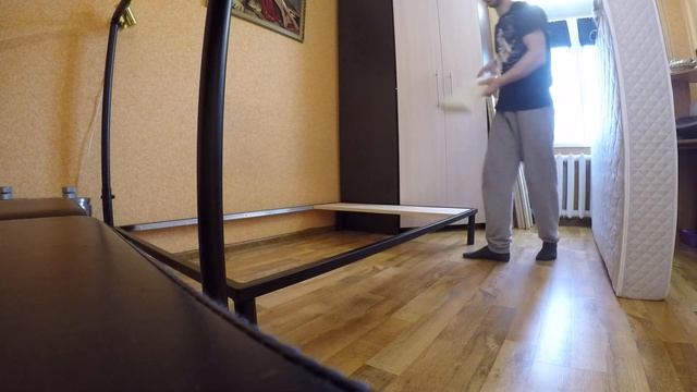 Кровать в стиле ЛОФТ за 20 баксов ,своими руками.Проще простого)))) смотреть онлайн