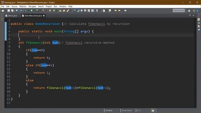 Fibonacci series with java | Recursion Example with Fibonacci | Tutorial-54 | latest | 2020 смотреть онлайн