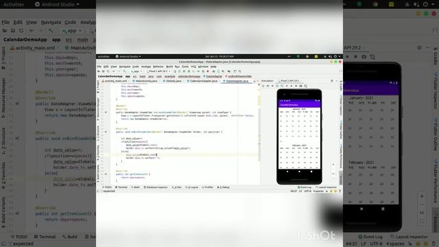 Android Studio Tutorial (Java) - Tamil - Creating custom Calendar View - Lesson #2 смотреть онлайн