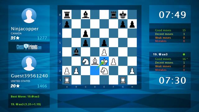 Chess Game Analysis: Guest39561240 - Ninjacopper, 1-0 (By ChessFriends.com)