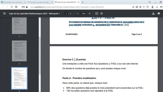 Bac 2023 Spé MATH avec ChatGPT , c'est moyen ? смотреть онлайн