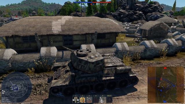 DEFENSE SIMULATOR AGAINST GERMANY || T-34-85 (D-5T) in War Thunder смотреть онлайн