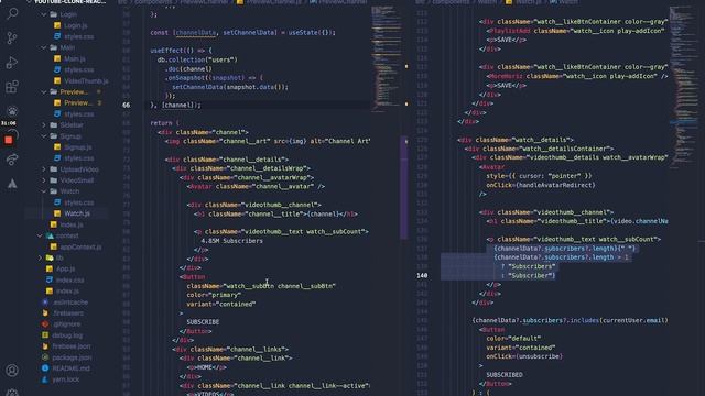 Create a YouTube clone with React | Adding Watch Count, Like/Dislike and Subscribe Feature | Part 3 смотреть онлайн