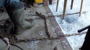 Цепь противоскольжения для грузовика своими руками