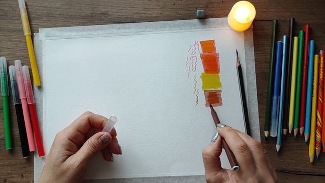 Фломастеры кисти из Фикспрайс. Обзор и рисунок гусеницы. смотреть онлайн