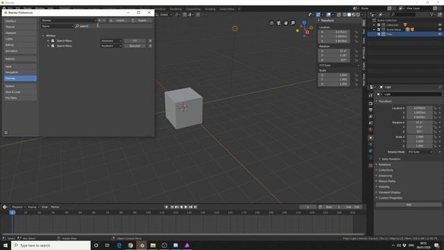 Blender 2.8 Basic Tutorial: Preference - Keymap - Spacebar Action (Search) смотреть онлайн