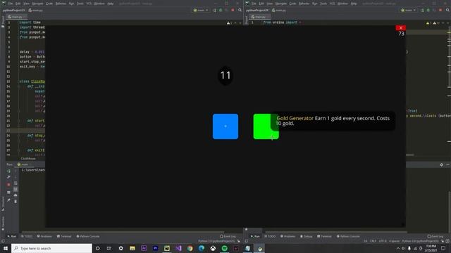 python Clicker Game vs. python autoclicker (Code In Description) смотреть онлайн