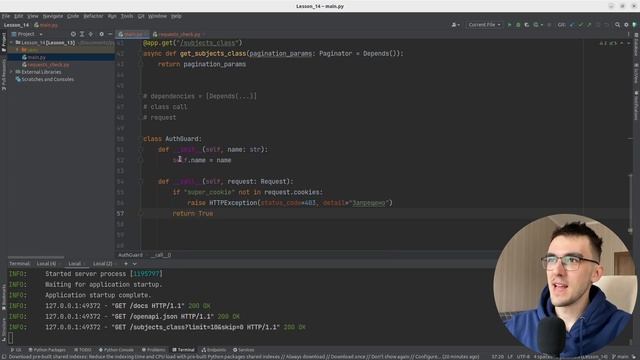 FastAPI - Как использовать Depends #14 смотреть онлайн