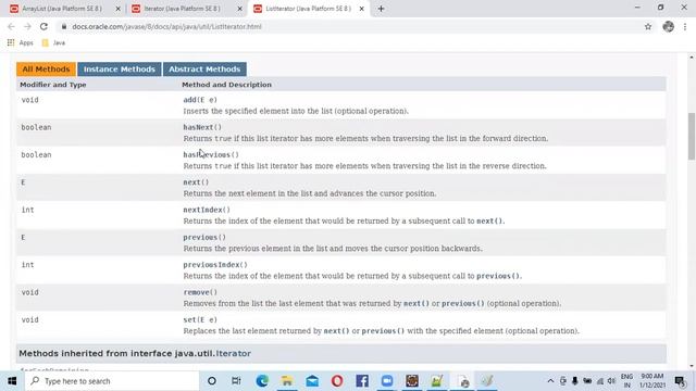 Array List Vector Iterator List Iterator usage смотреть онлайн