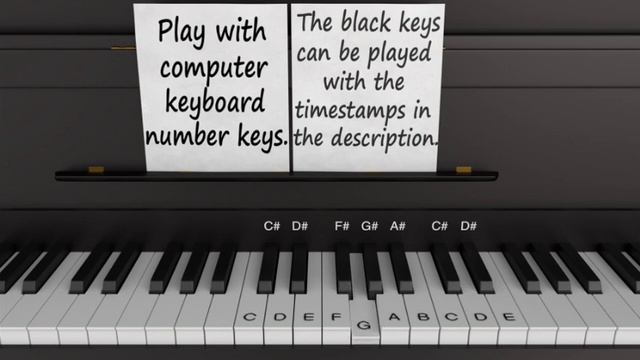 Piano (Play on Youtube with your computerkeyboard number keys) смотреть онлайн
